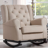 Emma Rocking Chair (Beige) - WoodenTwist